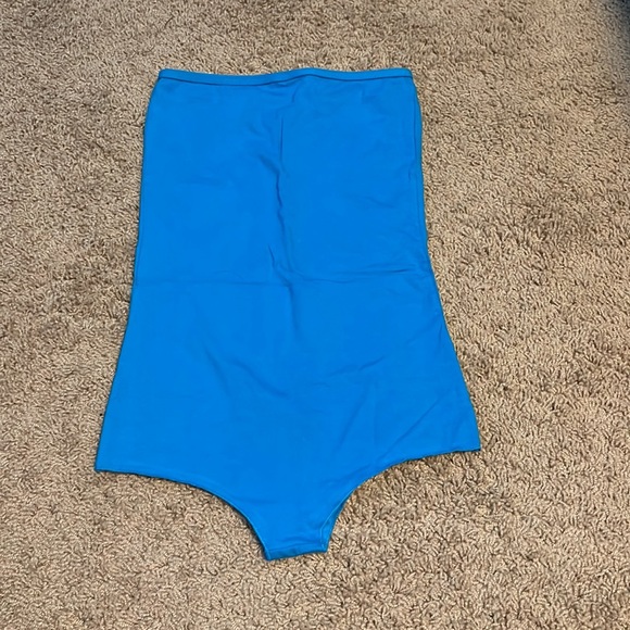 American Apparel strapless bodysuit in blue size M - Picture 2 of 4